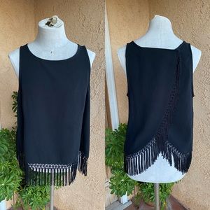 NEW JLO Jennifer Lopez Sleeveless Crossover Top LARGE